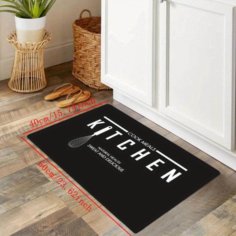 Non Slip Waterproof Kitchen Floor Mat - Machine Washable Entrance Doormat