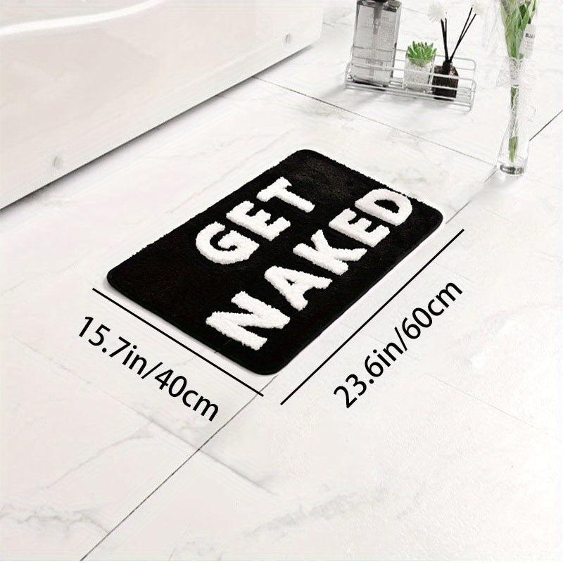 Funny Microfiber Bath Rug Soft Non Slip Absorbent Bath Mat Machine Washable