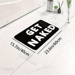 Funny Microfiber Bath Rug Soft Non Slip Absorbent Bath Mat Machine Washable