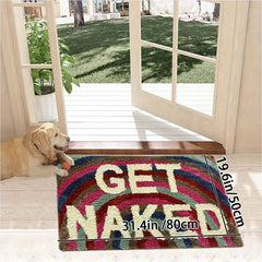 Funny Microfiber Bath Rug Soft Non Slip Absorbent Bath Mat Machine Washable