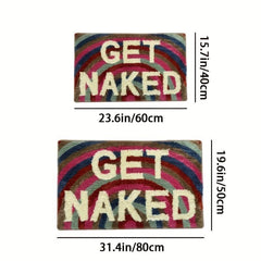 Funny Microfiber Bath Rug Soft Non Slip Absorbent Bath Mat Machine Washable