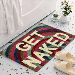 Funny Microfiber Bath Rug Soft Non Slip Absorbent Bath Mat Machine Washable