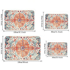 Vintage Persian Area Rug for Living Room Bedroom Boho Kitchen Non-slip Mat