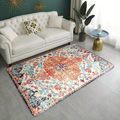 Vintage Persian Area Rug for Living Room Bedroom Boho Kitchen Non-slip Mat