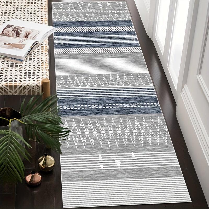 Modern Moroccan Geometric Runner Rug