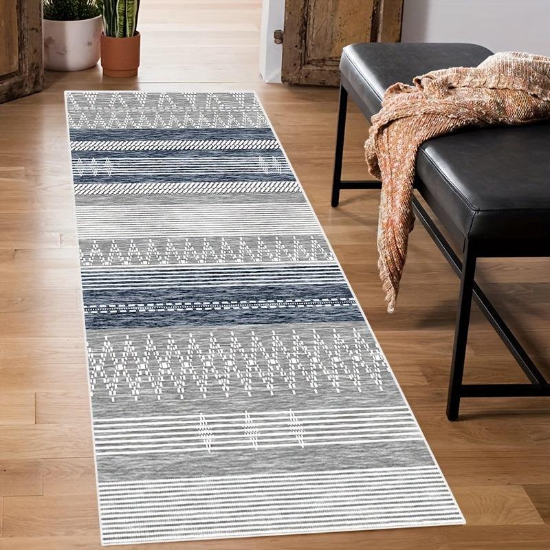 Modern Moroccan Geometric Runner Rug