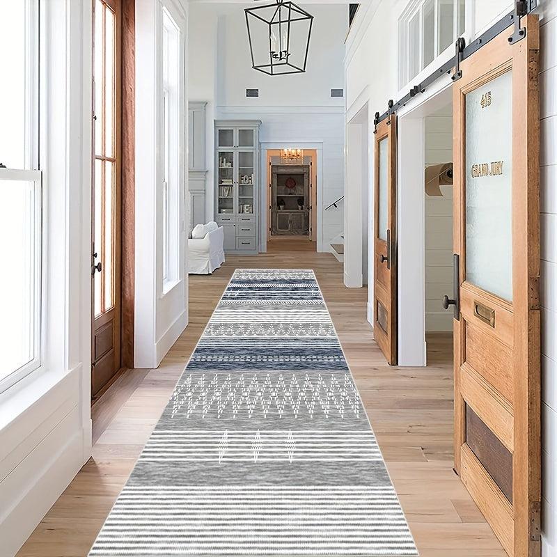 Modern Moroccan Geometric Runner Rug