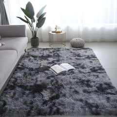 Soft Grey Plush Rug for Bedroom/Living Room 62.99x90.55 Inches