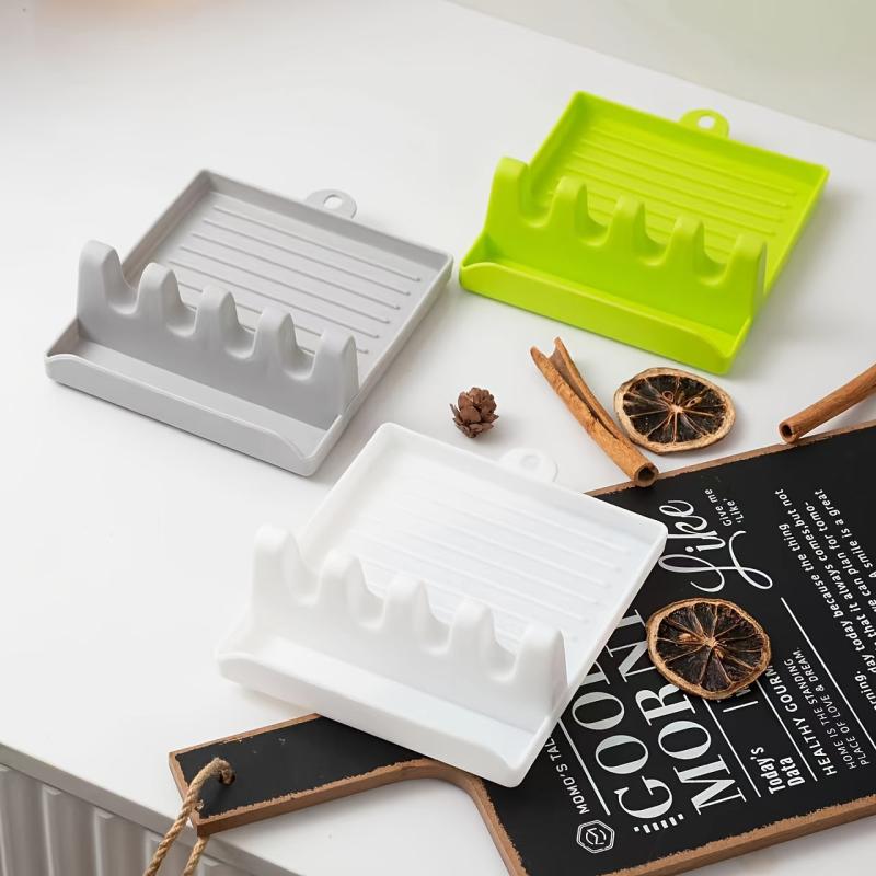 Abs Utensil Rest With Drip Pad Kitchen Utensil Holder