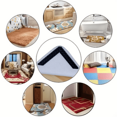 10pcs Rug Gripper Tape Non Slip Rug Pads Double Sided Rug Stickers