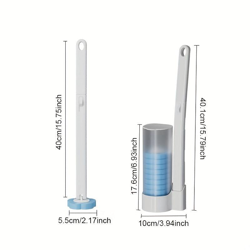 Disposable Toilet Brush Replacement Head Set No Dead Corner Decontamination