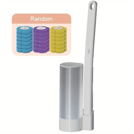 Disposable Toilet Brush Replacement Head Set No Dead Corner Decontamination