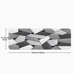 Geometric Anti Fatigue Kitchen Mat Non Slip Absorbent Bath Mat