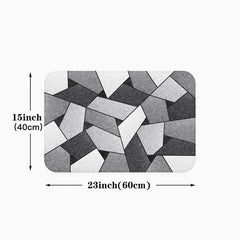 Geometric Anti Fatigue Kitchen Mat Non Slip Absorbent Bath Mat