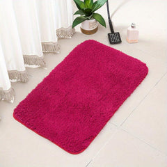 Soft Plush Bathroom Rug Set w/ Non Slip Backing