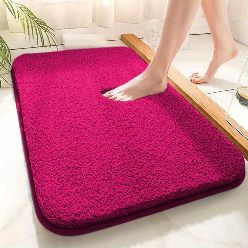 Soft Plush Bathroom Rug Set w/ Non Slip Backing