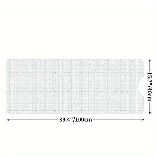 Non Slip Extra Long Bathtub Mat 39 X 100cm