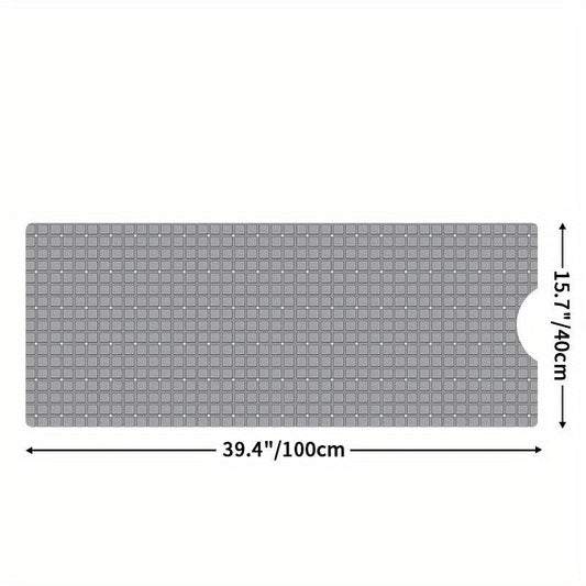 Non Slip Extra Long Bathtub Mat 39 X 100cm