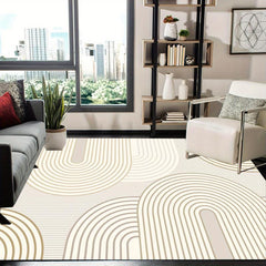 Modern Area Rug Living Room Rugs Washable Soft Neutral Boho M