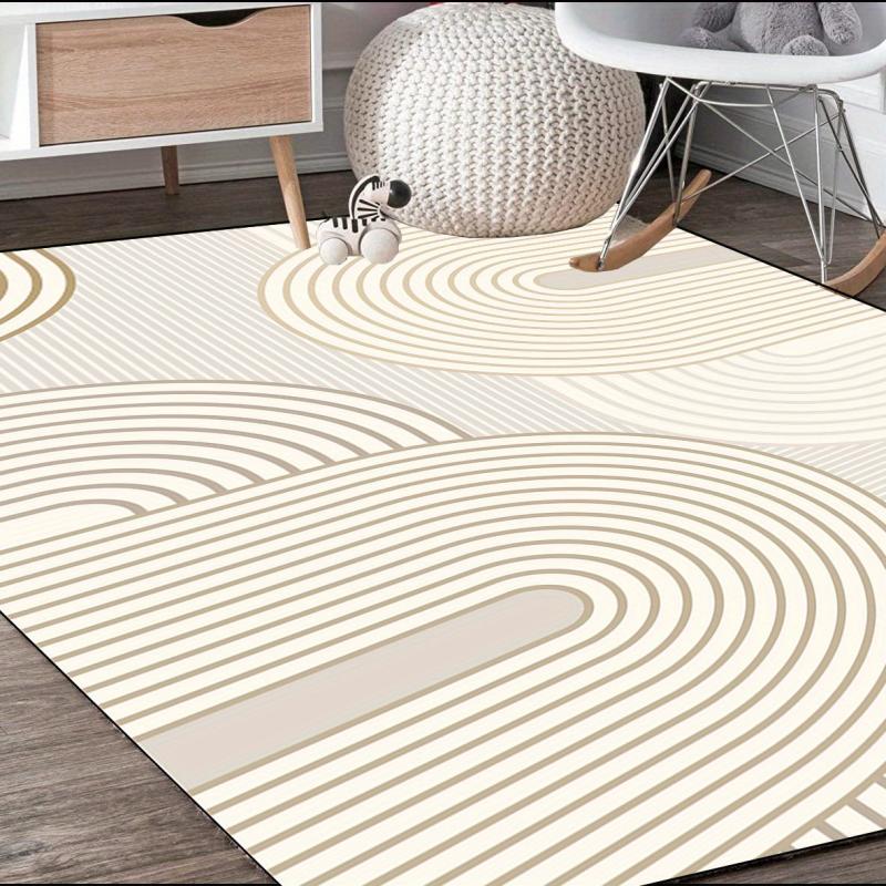 Modern Area Rug Living Room Rugs Washable Soft Neutral Boho M