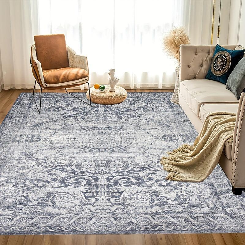 Vintage Boho Area Rug with Anti Slip Backing