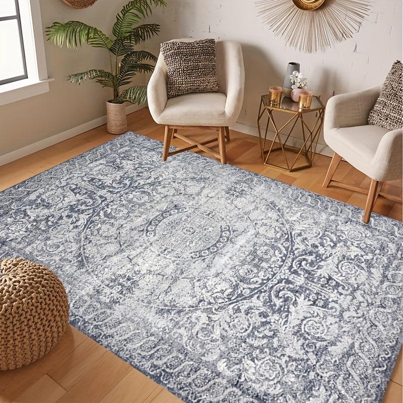 Vintage Boho Area Rug with Anti Slip Backing