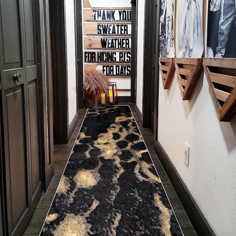 Vintage Abstract Hallway Rug Non Slip Washable Stair Carpet Runner