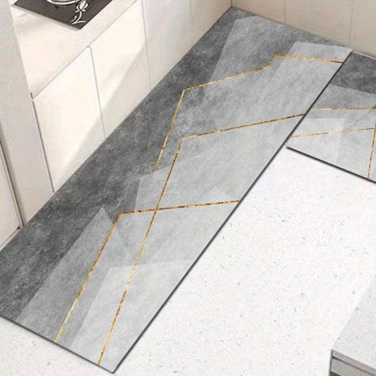 Nordic Geometric Gray Carpet Modern Design Floor Mat