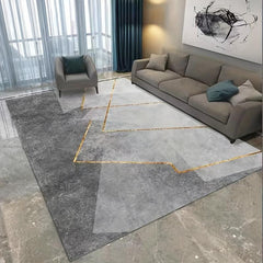 Nordic Geometric Gray Carpet Modern Design Floor Mat