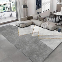 Nordic Geometric Gray Carpet Modern Design Floor Mat