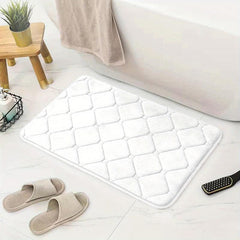 Non Slip Microfiber Bath Rug Absorbent Quick Drying Bathroom Mat