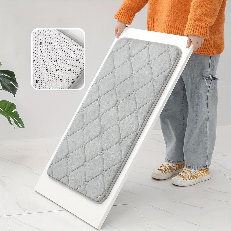 Non Slip Microfiber Bath Rug Absorbent Quick Drying Bathroom Mat