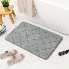 Non Slip Microfiber Bath Rug Absorbent Quick Drying Bathroom Mat