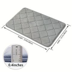 Non Slip Microfiber Bath Rug Absorbent Quick Drying Bathroom Mat