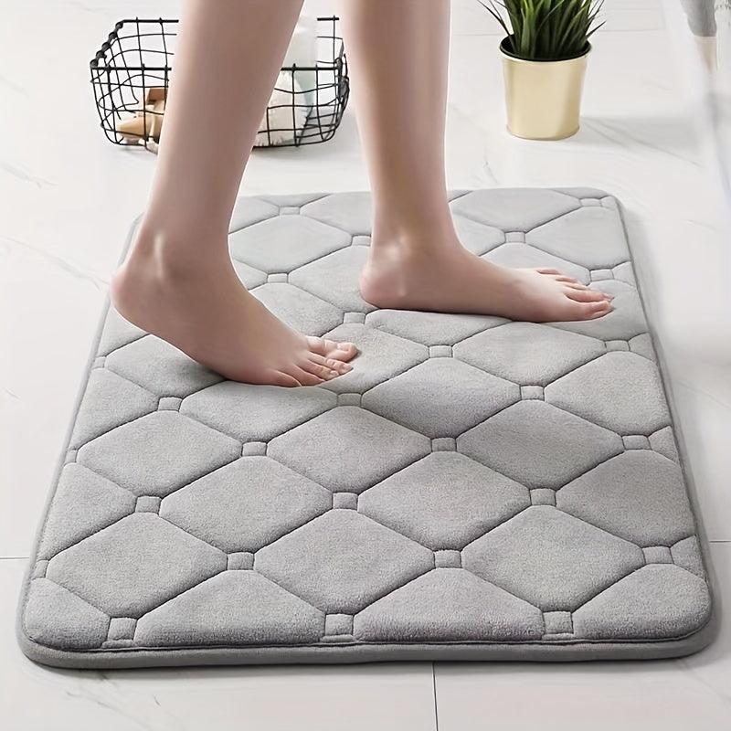 Non Slip Microfiber Bath Rug Absorbent Quick Drying Bathroom Mat