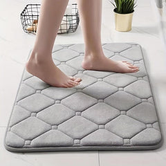 Non Slip Microfiber Bath Rug Absorbent Quick Drying Bathroom Mat