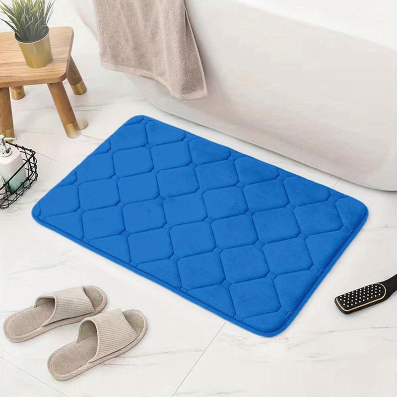 Non Slip Microfiber Bath Rug Absorbent Quick Drying Bathroom Mat