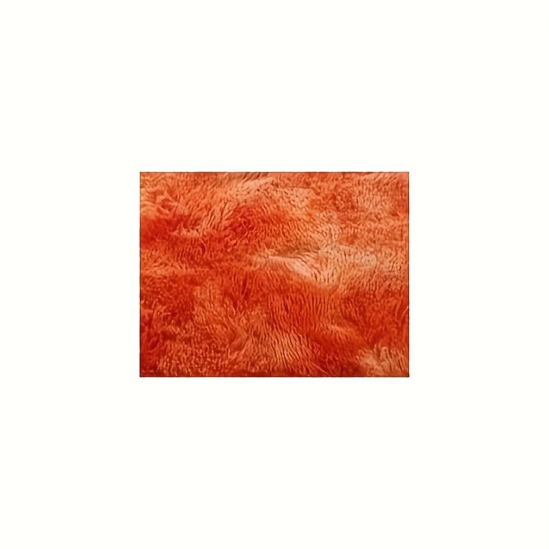 Soft Fluffy Fuzzy Area Rug Shaggy Carpet Tie Dye Orange