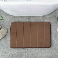 Memory Foam Bath Mat Non Slip Soft Water Absorbent Quick Dry Machine Washable