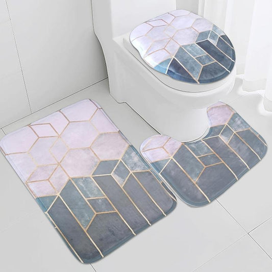 3pc Memory Foam Bathroom Floor Mat Set