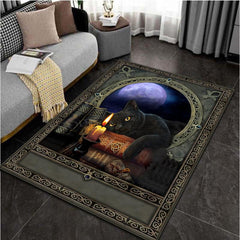 Cat Satan Carpet Large Anti-slip Area Rug Home Decor