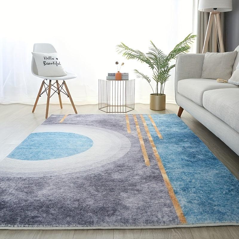 Modern Abstract Area Rug Soft Comfortable Non-Slip Carpet