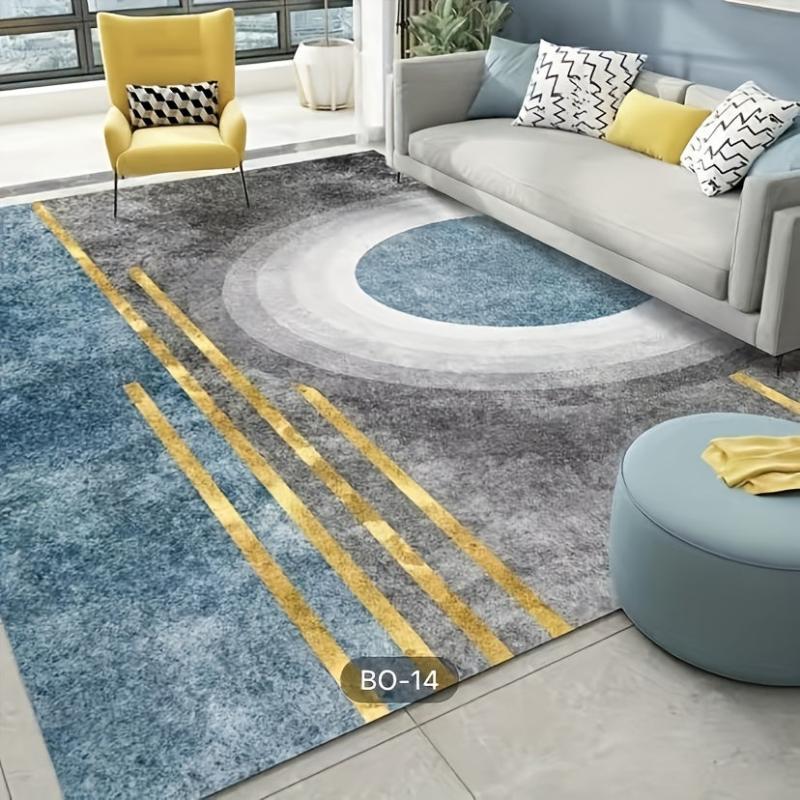 Modern Abstract Area Rug Soft Comfortable Non-Slip Carpet