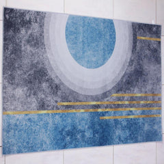 Modern Abstract Area Rug Soft Comfortable Non-Slip Carpet