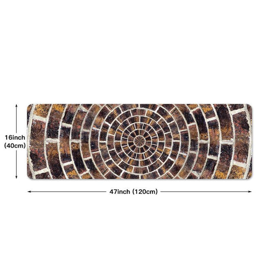 3D Geometric Kitchen Rug Non-slip Floor Mat
