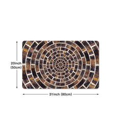 3D Geometric Kitchen Rug Non-slip Floor Mat