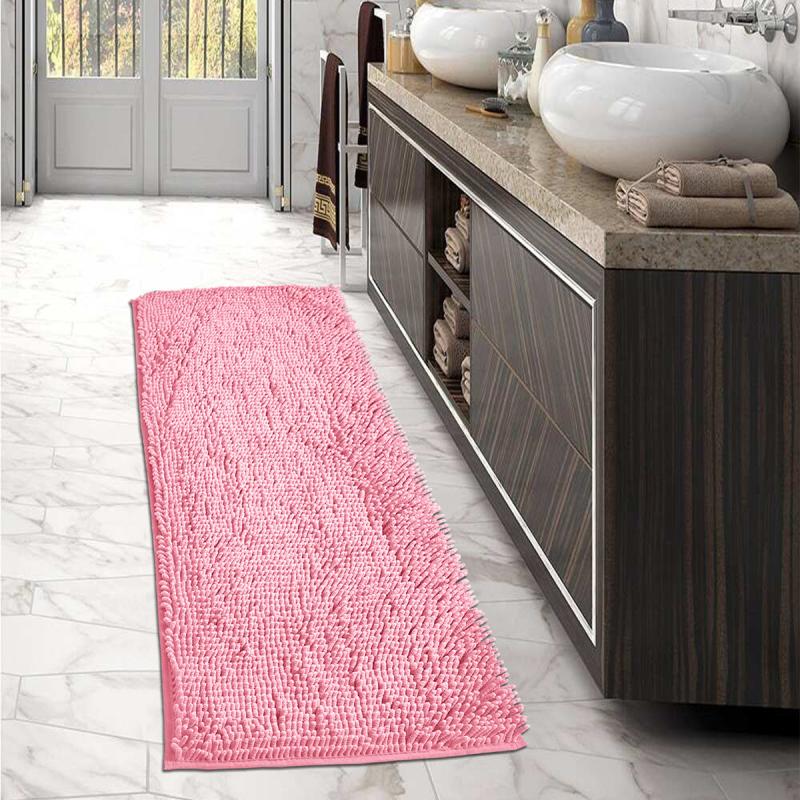 Non Slip Chenille Bathroom Rug Absorbent Soft Indoor Carpet 3 Sizes Teen Gift
