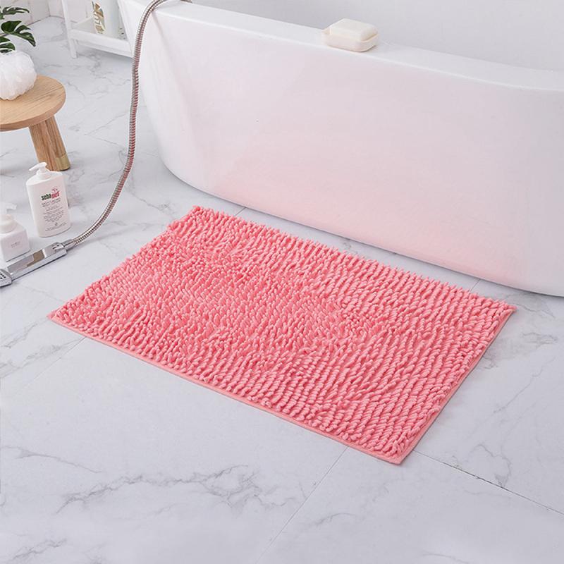 Non Slip Chenille Bathroom Rug Absorbent Soft Indoor Carpet 3 Sizes Teen Gift