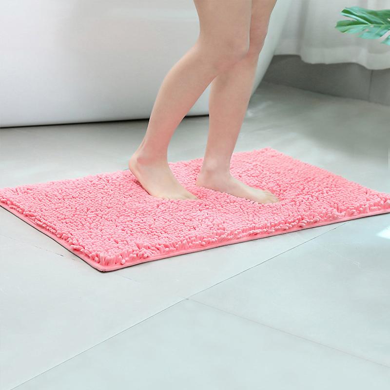 Non Slip Chenille Bathroom Rug Absorbent Soft Indoor Carpet 3 Sizes Teen Gift