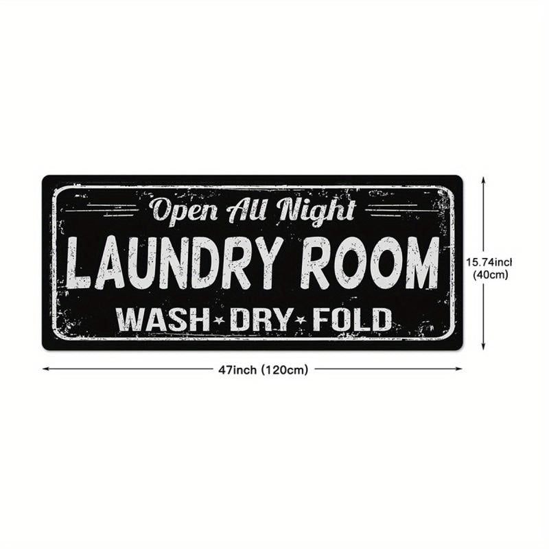 Vintage Laundry Room Rug Kitchen Floor Mats Bathroom Runner Rug